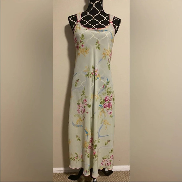 Oscar De La Renta robe and slip dress gown set - Picture 13 of 14